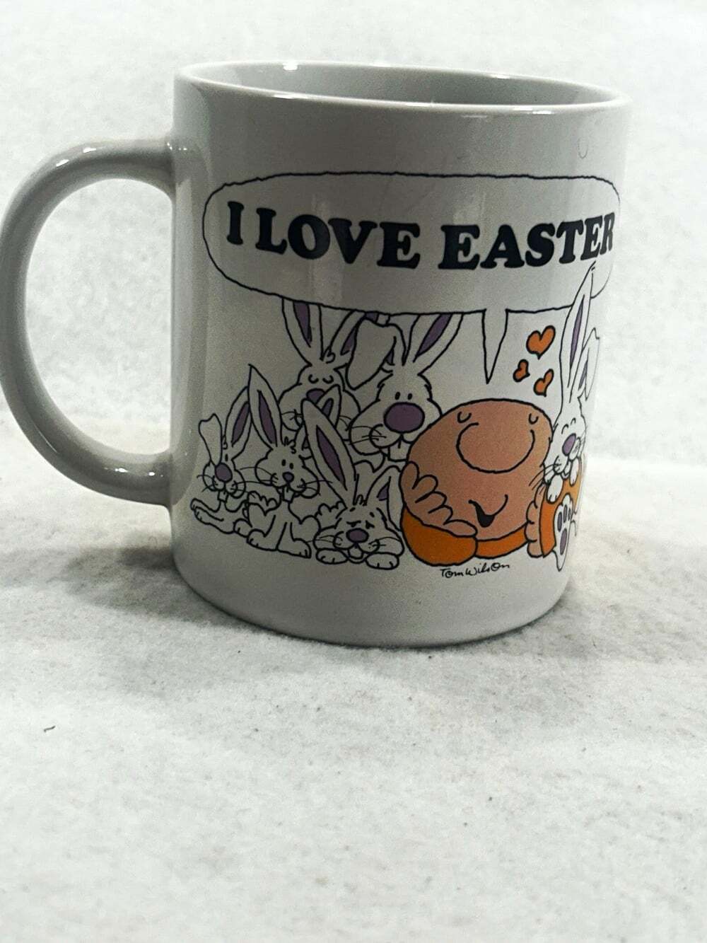 Ziggy Spring Love "I Love Easter" Painted Stoneware Coffee Mug 1982
